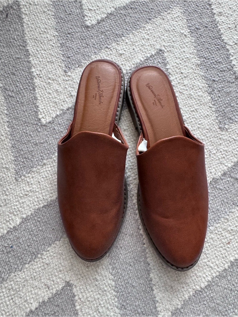 Brown Slip-On womens Mule Loafers